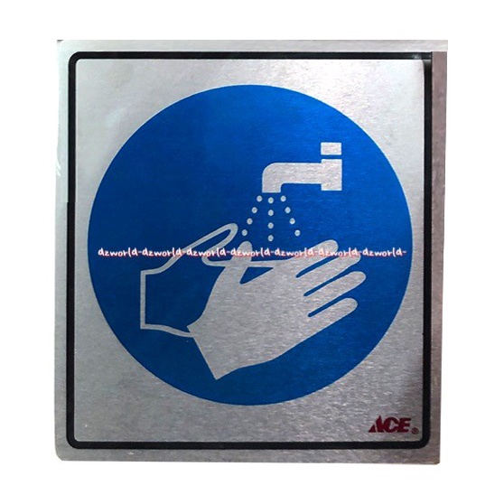 Kris Sticker Hand Wash Picture Gambar Cuci Tangan Di Kran Stiker Peringatan Wajib Cucitangan Handwash Wash Hand