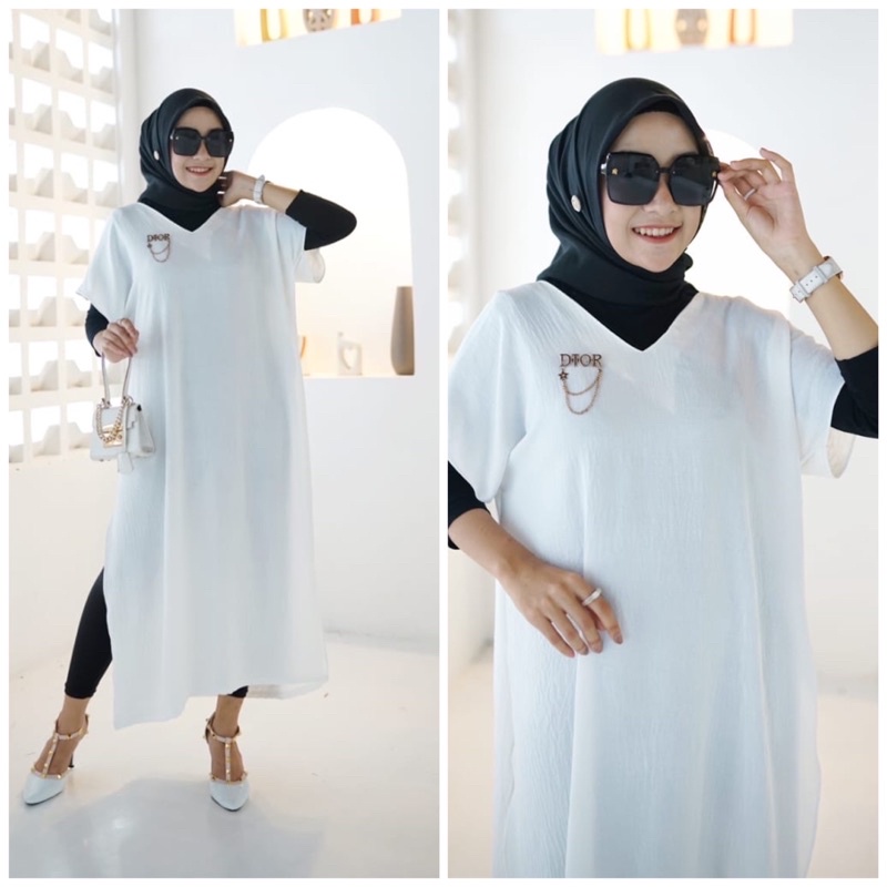 ERINA DRESS FREESIZE CRINCLE AIRFLOW VIRAL KEKINIAN