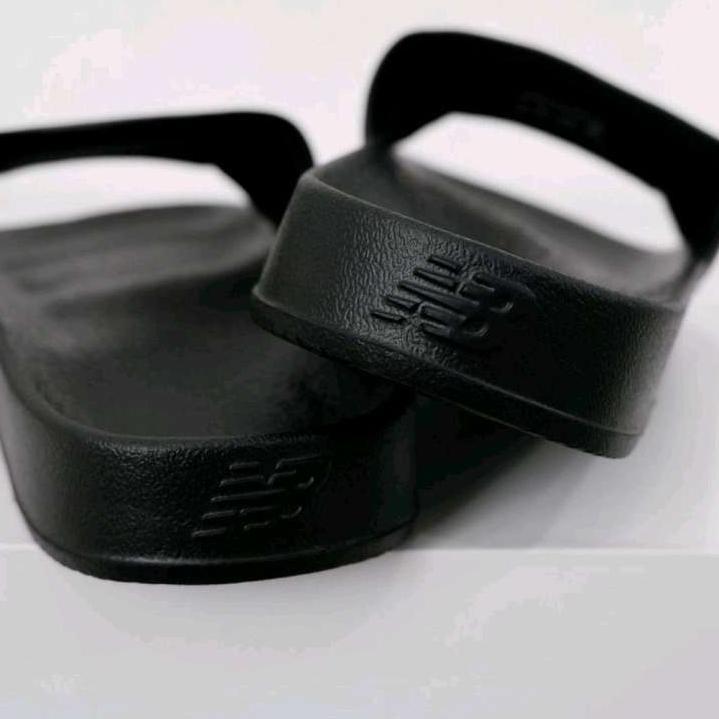 ➽Jaman Now Sandal Pria BIG SIZE 48 49 | Sendal Selop Pria Nike3 Benassi Full Black Gold | Sendal Sel