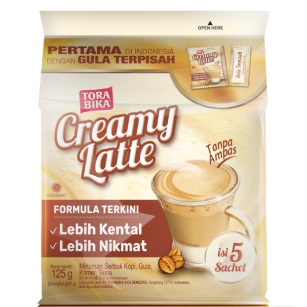 

Torabika creamy late kopi instan 5 x 25 gr