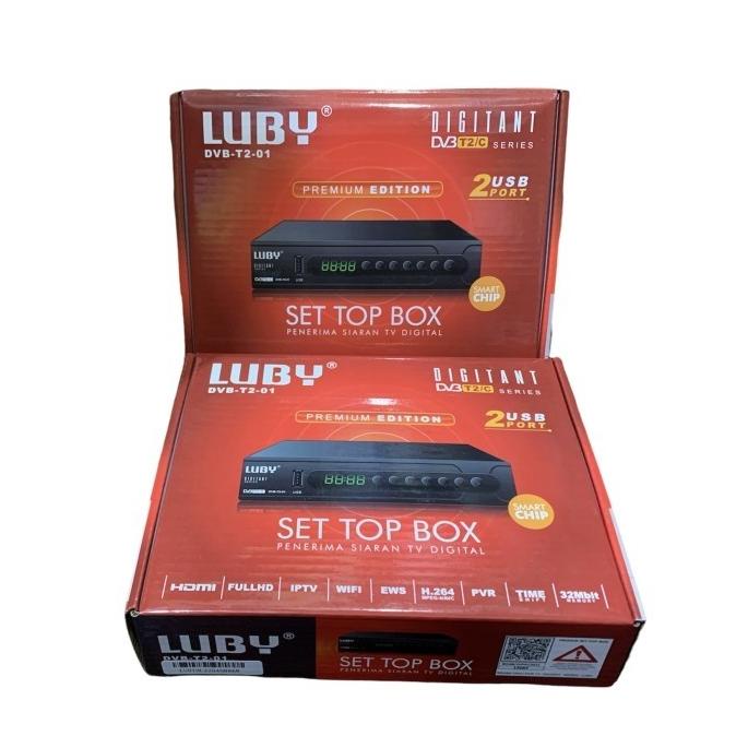 SET TOP BOX LUBY DVB T2 01 PENERIMA SIARAN TV DIGITAL DV3 T2 /STB LUBY
