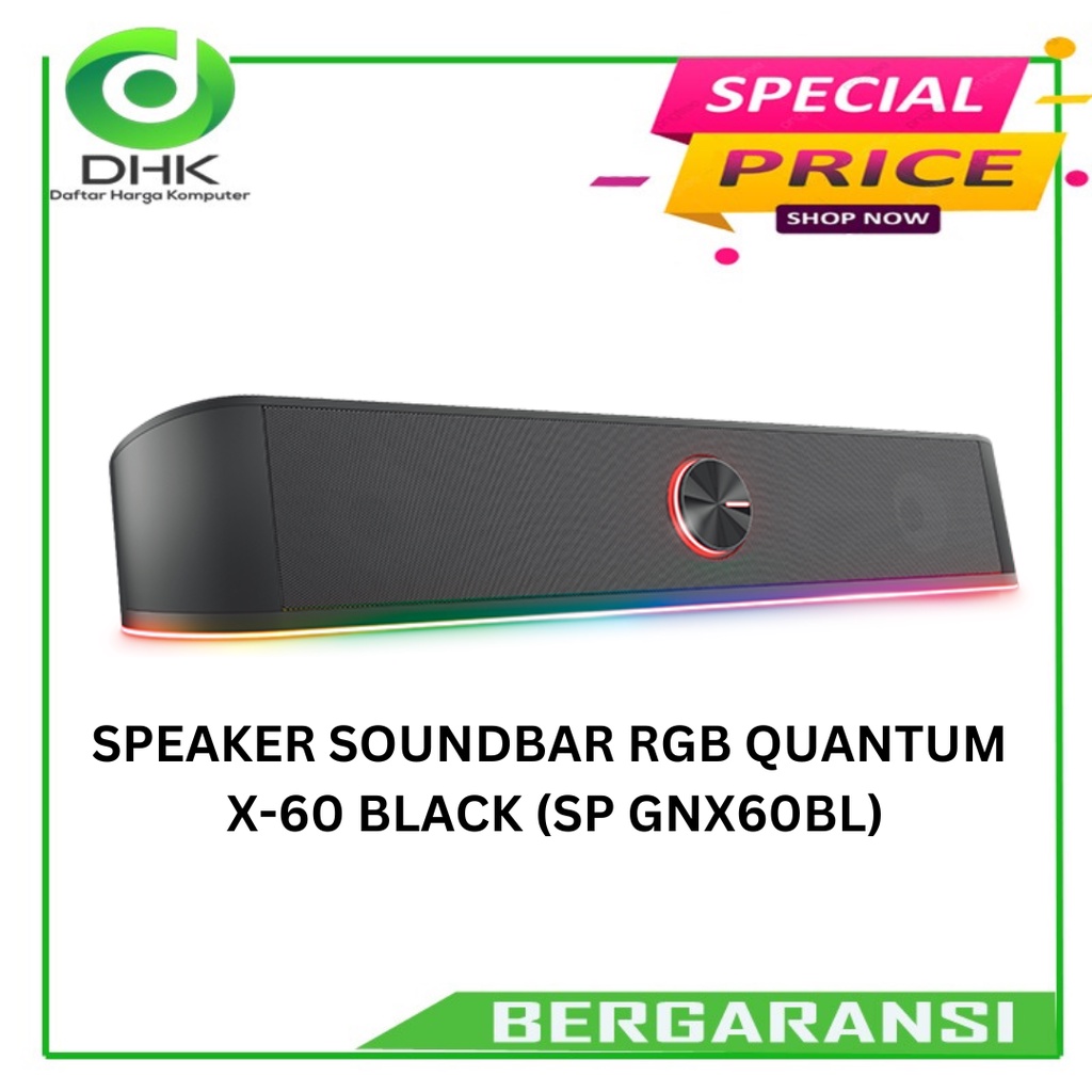 SPEAKER NYK SOUNDBAR RGB QUANTUM X-60 BLACK (SP GNX60BL)