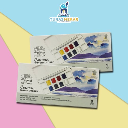 

Cat Air Winsor & Newton Cotman Watercolor 8 Half Pan Set - SKYSCAPE