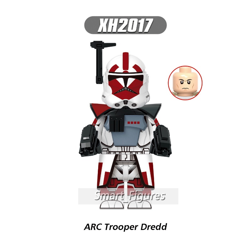 Star Wars Minifigures Commander Ganch ARC Trooper Seven Dredd Alpha 212th Jet Trooper Mainan Hadiah Angka Mini X0350