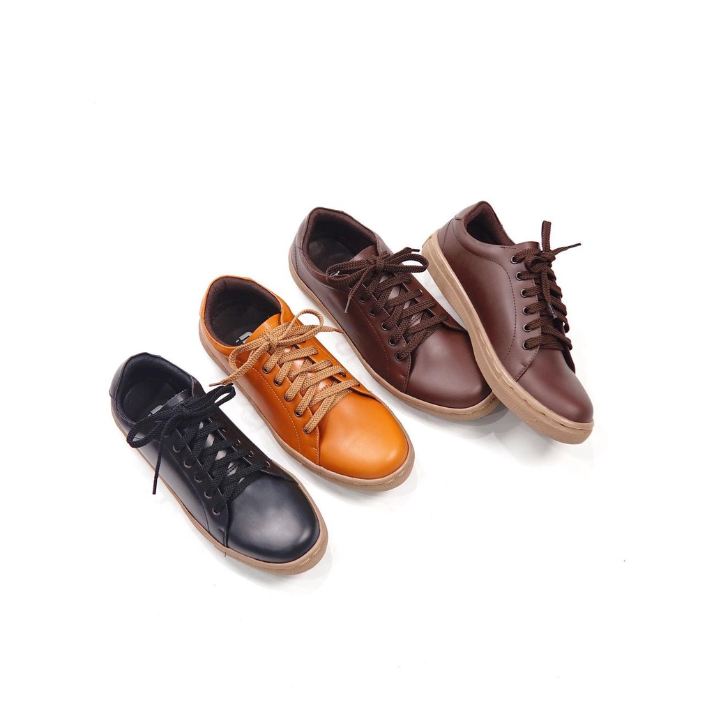 Sepatu Kulit Pria Tali || Sepatu Casual Pria