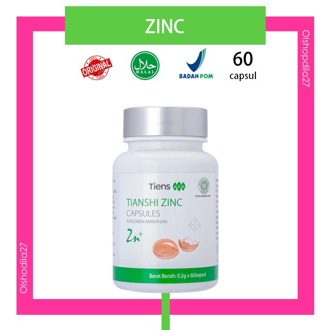 Tiens Zinc Suplemen Makanan Penambah Nafsu Makan