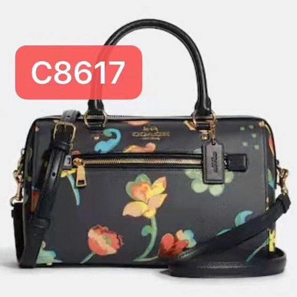 Coach 8617 new brand new palm grain Boston pillow bag handbag shoulder bag messenger bag  ztb