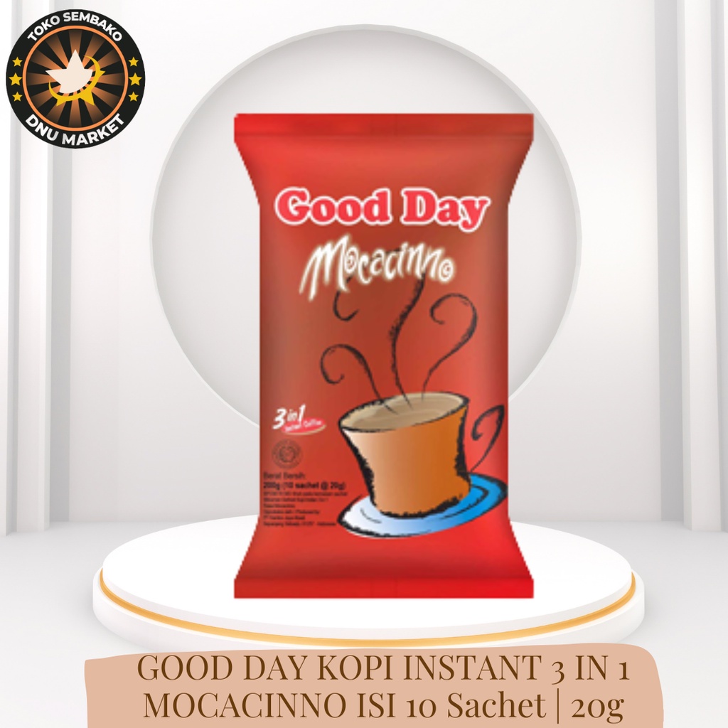 

GOOD DAY KOPI INSTANT 3 IN 1 MOCACINNO ISI 10 SACHET