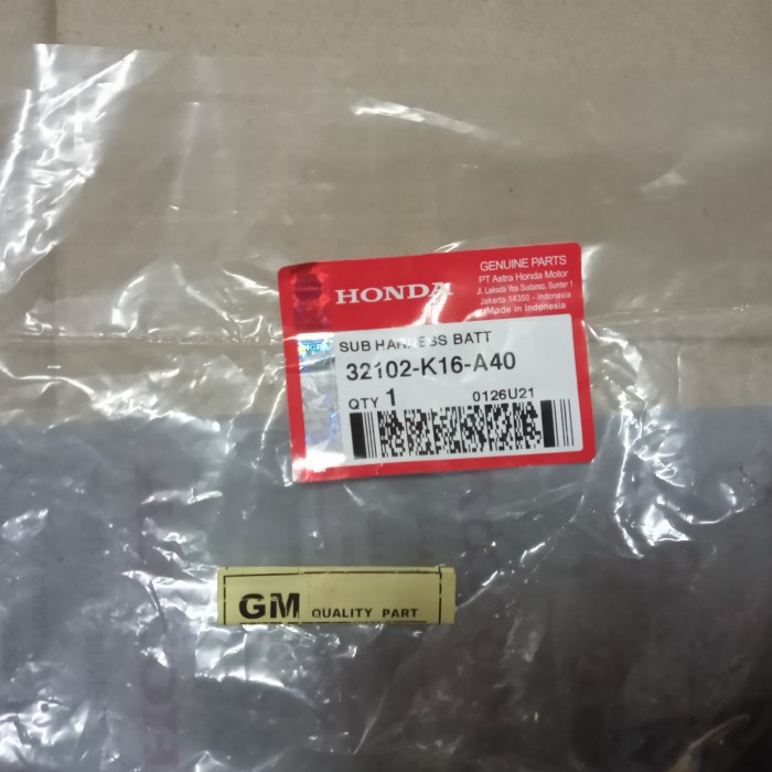 32102-K16-A40 Subharness Battery Kabel Aki Rumah Box Sekring Sc