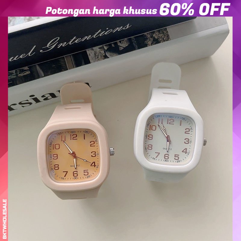 Jam Tangan Pria Ladies Watch New Korean Square Fashion High-value Digital Watches