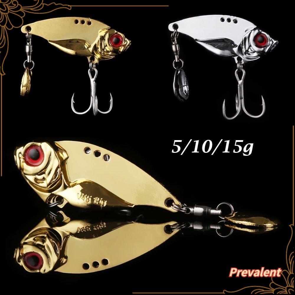 Preva Umpan Pancing Metal Bass 5g 10g 15g Sendok Metal Getar Putar Treble Hook