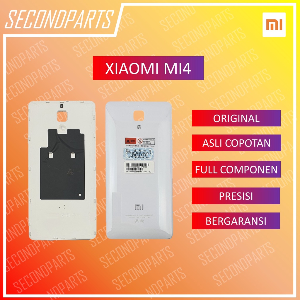 CASING BACKDOOR TUTUP BELAKANG XIAOMI MI4 MI 4 ORIGINAL COPOTAN