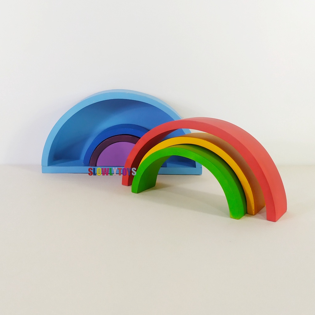 Balok Rainbow/Mainan TK,PAUD/APE/Mainan Edukasi Anak