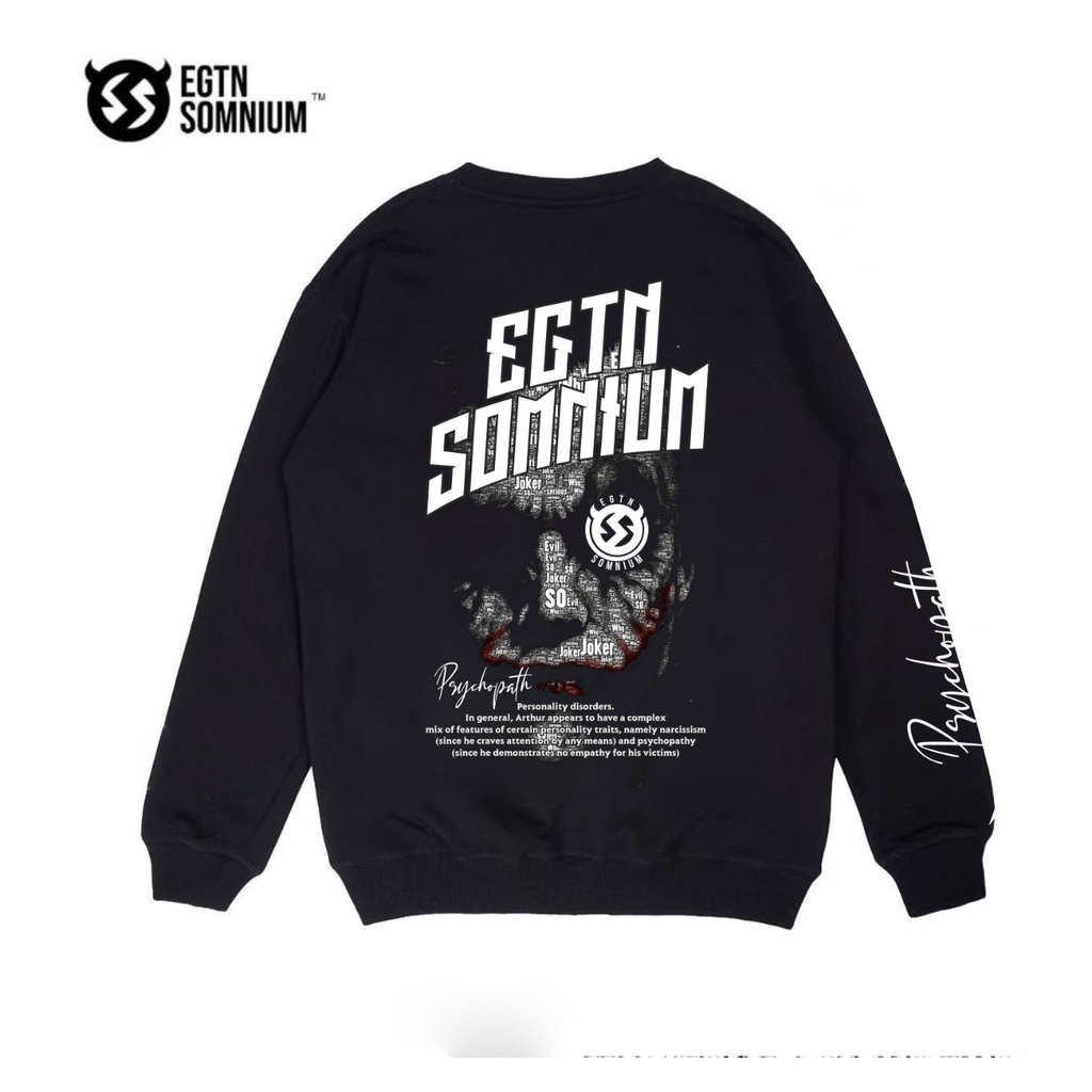 Crewneck Sweatshirt Psychopats Metal // Jaket Sweater Metal Premium // Sweater Pria