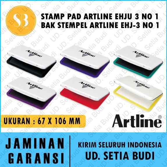 

Terlaris Stamp Pad Artline EHJU 3 No 1 Bak Stempel Artline EHJ-3 No 1 Termurah