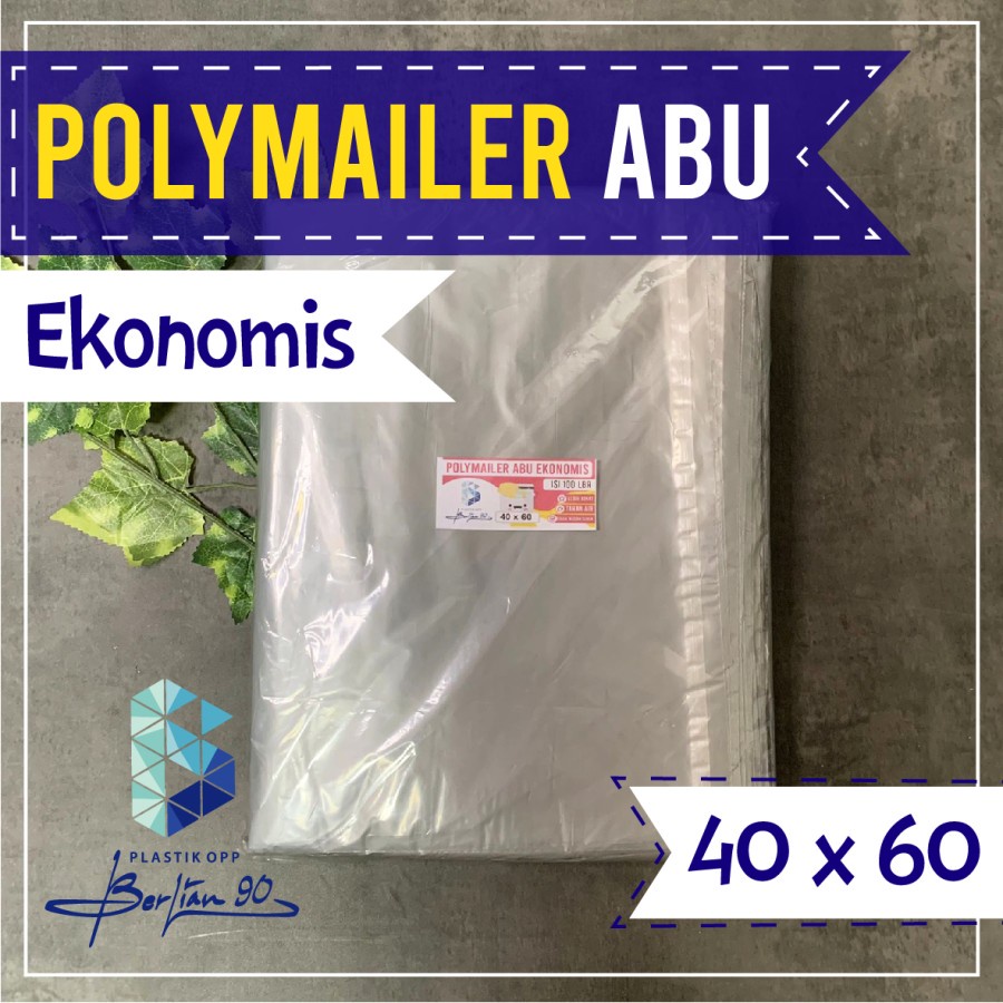 Plastik Polymailer Abu Ekonomis 40x60 Kantong Plastik Packing Polymailer Online Shop Amplop Plastik 