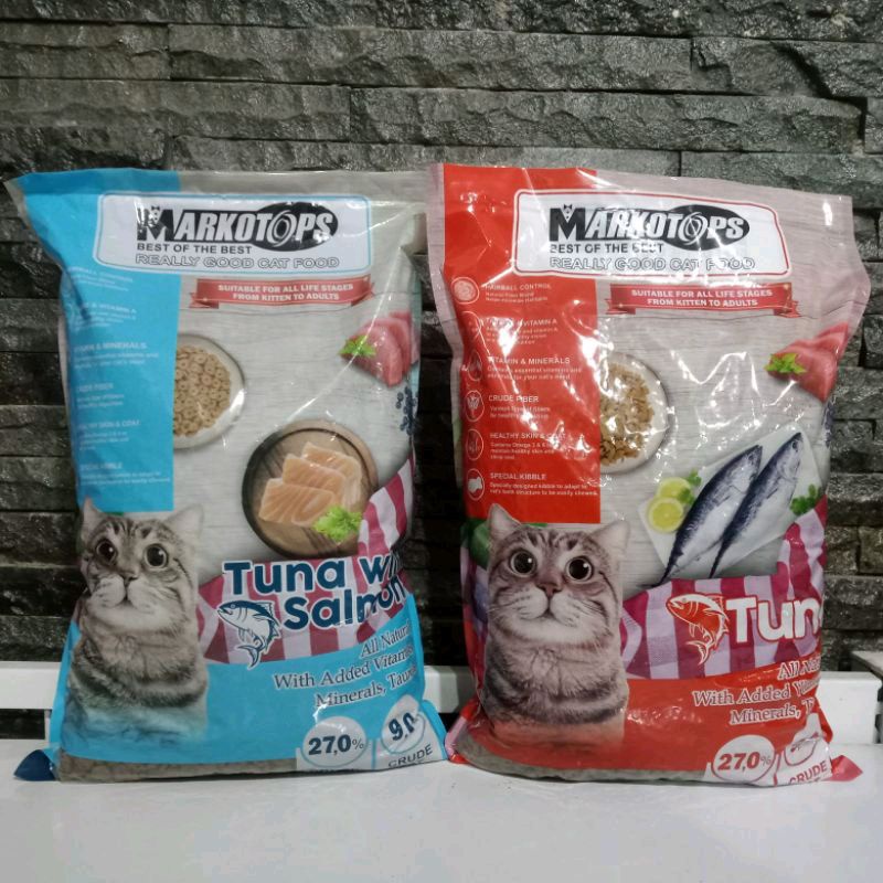 Markotops Catfood paket 10kg all varian (GO-jek only) makanan kucing dewasa markotops