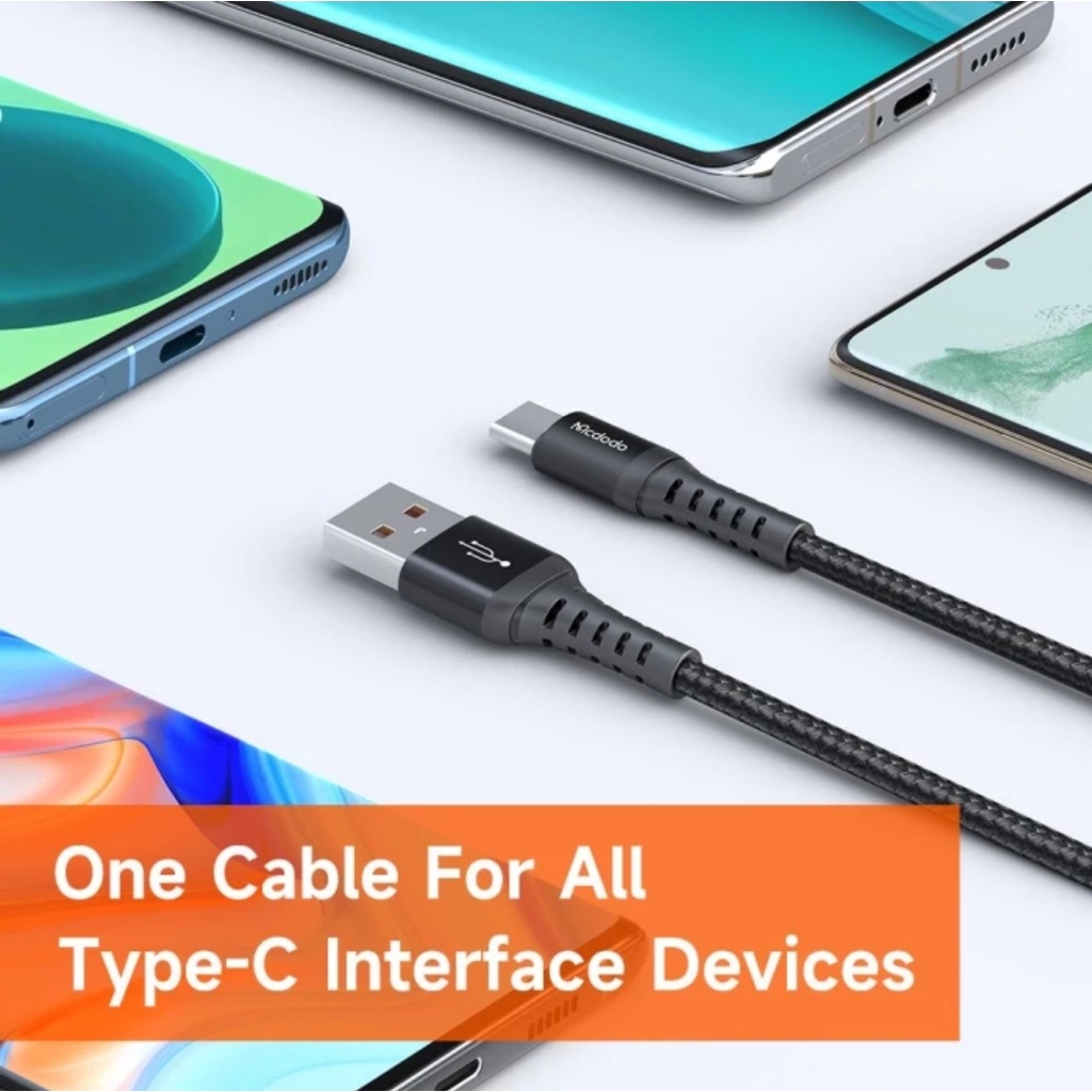 MCDODO CA-2271 Kabel USB Type-C Cable Charger Tipe c Fast Charging Nylon Original