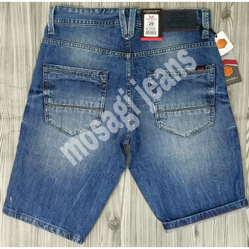 CELANA JEANS PENDEK PRIA MOSAGGY RINGKEL PREMIUM