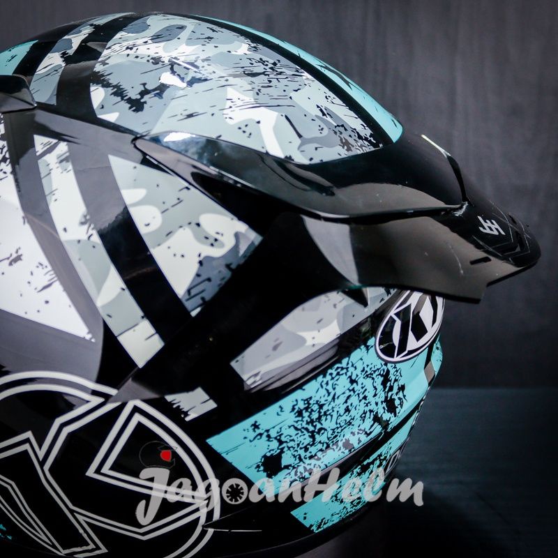 SPOILER Helm KYT R10 | CLEAR  &amp; SMOKE |  AKRILIK