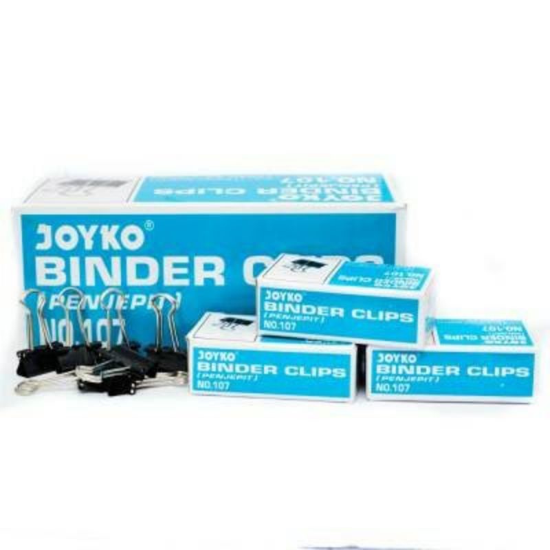 

Binder Clips (Penjepit) No.107 Joyko Isi 12 Pcs