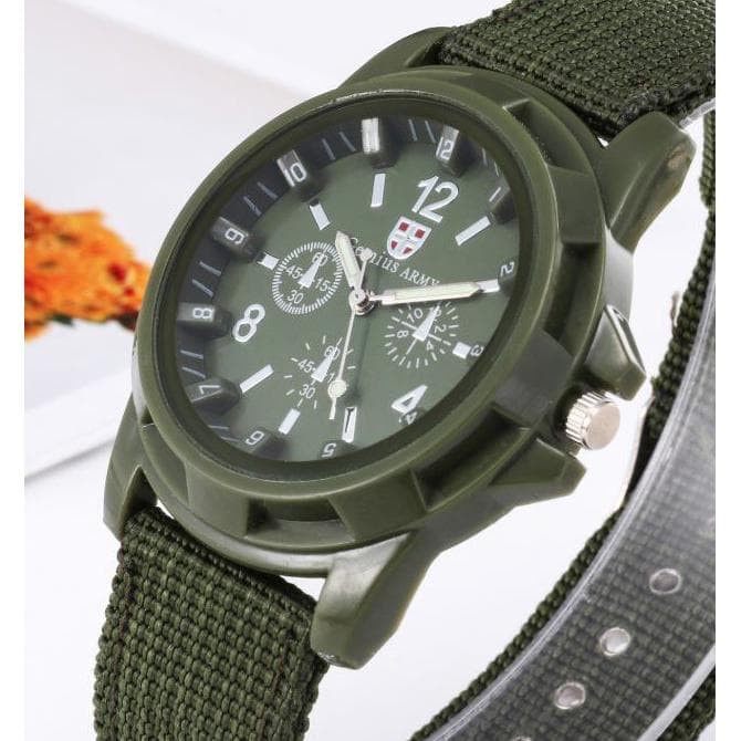 GROSIR Jam Tangan Pria SA Tali Bahan / Canvas Jam Tangan Pria