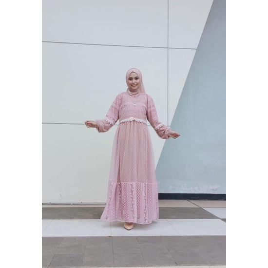 GAMIS BRUKAT TERBARU / MAUDY DRESS / GAMIS PESTA MUSLIMAH / BRIDESMAID / BAJU KONDANGAN