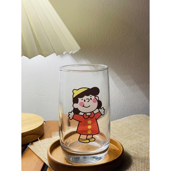 GELAS KACA UNIK DAN LUCU LUCY SNOOPY