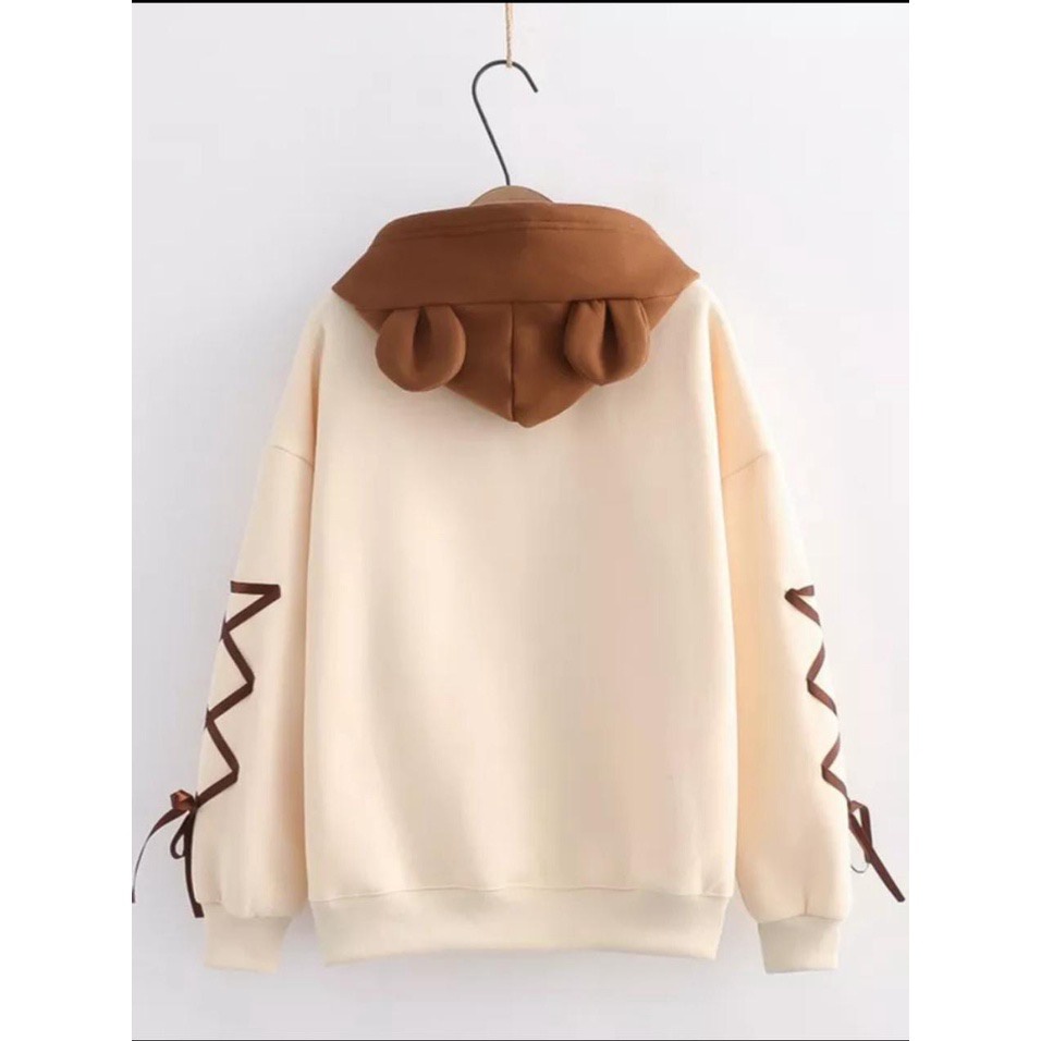 HOODIE COOKIES LOVE BEAR SWEATER HODIE BEAR WANITA OVERSIZE