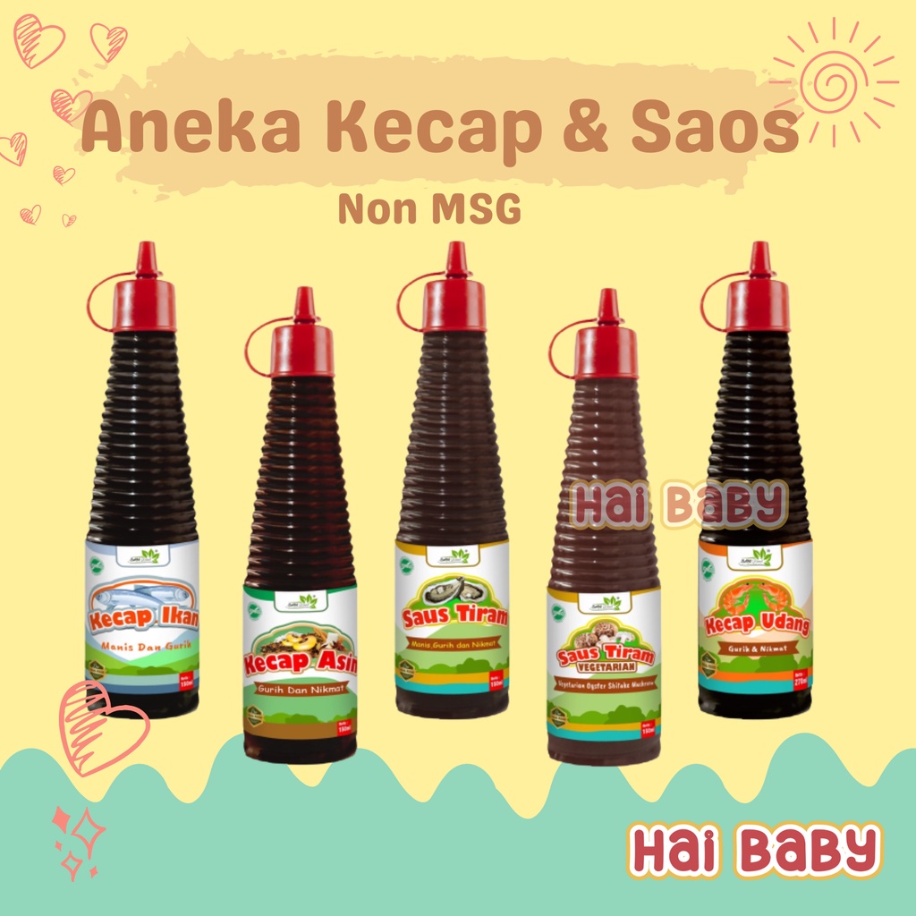 

Kecap dan Saus Masak Sanfood 150 ml / Saus Tiram / Kecap Asin / Kecap Ikan / Kecap Udang untuk anak MPASI