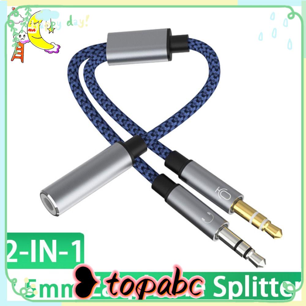 Kabel Spliter Y Atas MP3 TV 3.5 mm 1kabel Audio Female to Dual Male