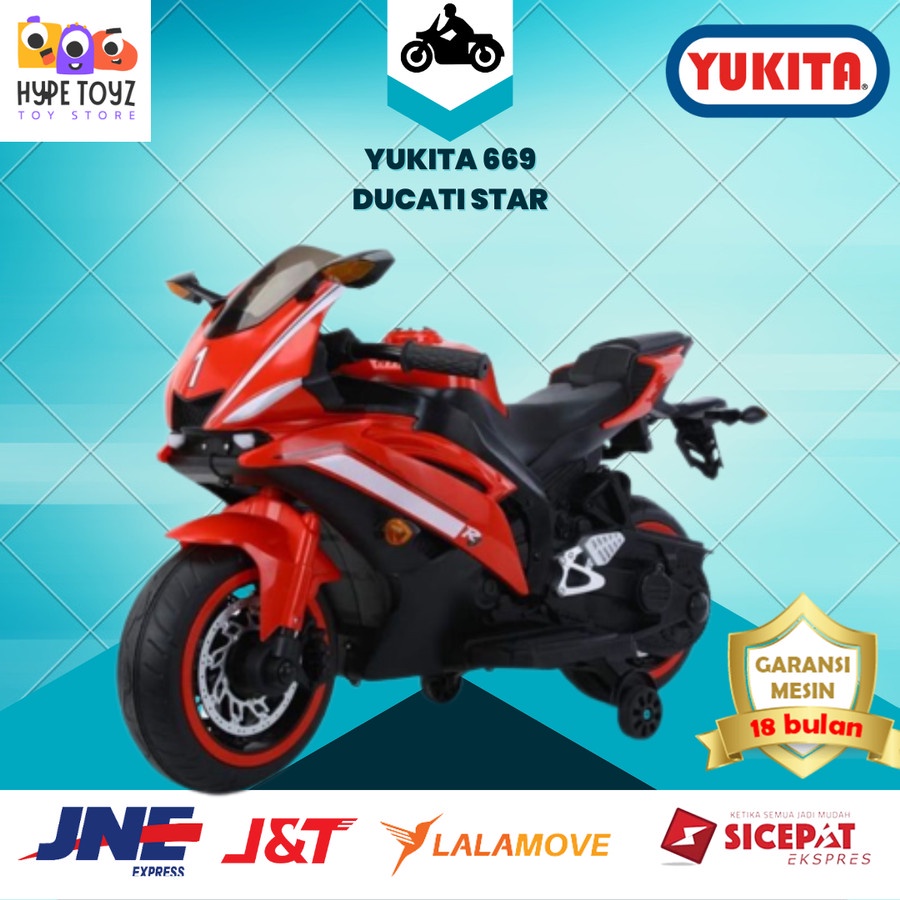 Motor Aki Ducati Ducati Star Yukita 669 Ban Karet Aki 12 Volt