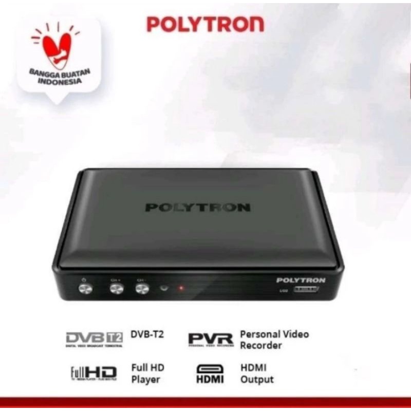 POLYTRON PDV620T2 SET TOP BOX DIGITAL DVBT-2 GARANSI RESMI PDV 620T2