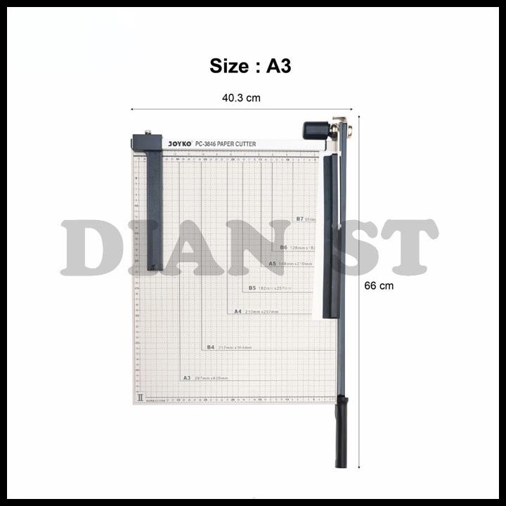 

Promo Paper Cutter / Pemotong Kertas Joyko A3 - Pc