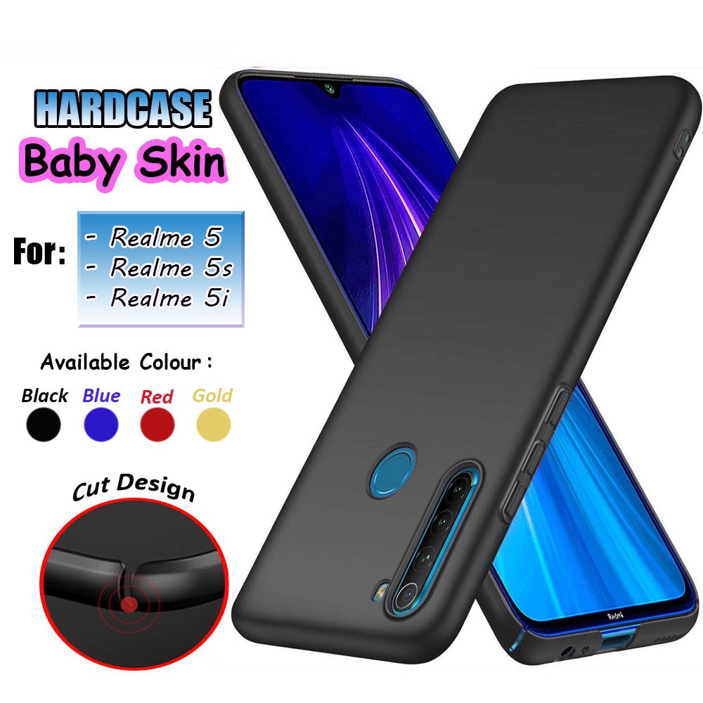 Hardcase Realme 5 / 5s / 5i Case Matte Soft Skin Casing Realme 5 5s 5i Anti Fingerprint Back Cover case Realme 5 5s 5i