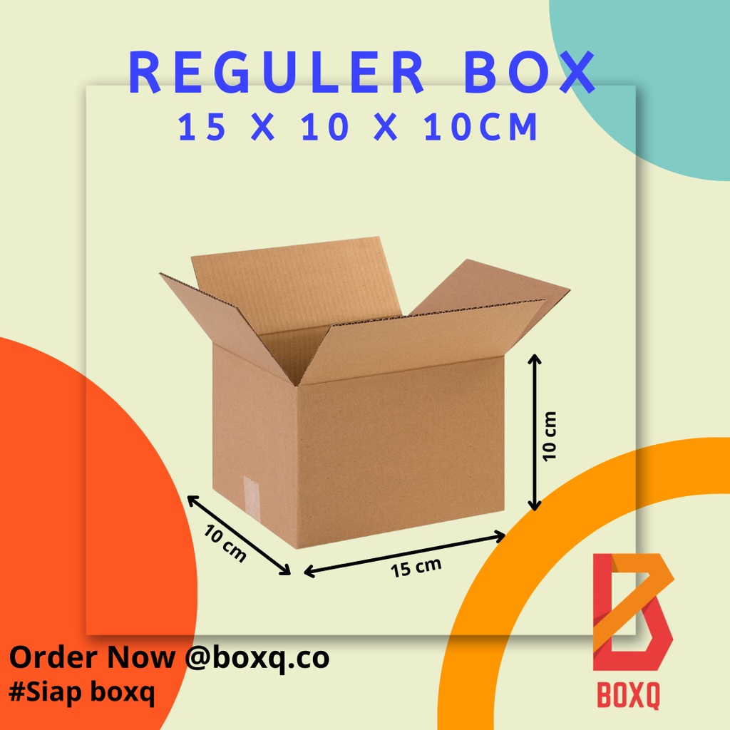 BOX / KARDUS / DUS COKLAT PACKING / DUS POLOS UK. 15x10x10 CM
