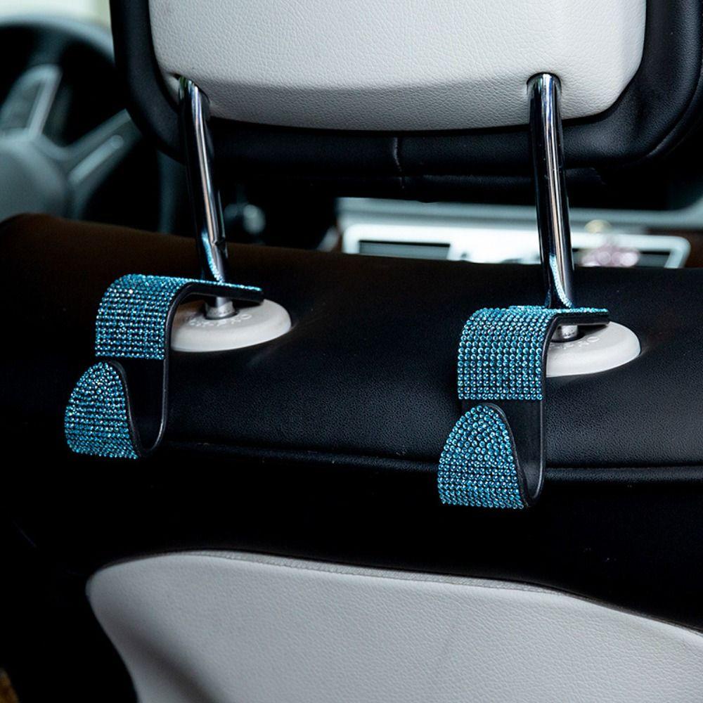 Preva 2PCS Kait Belakang Kursi Mobil Wanita Universal Auto Interior Headrest Tempat Penyimpanan