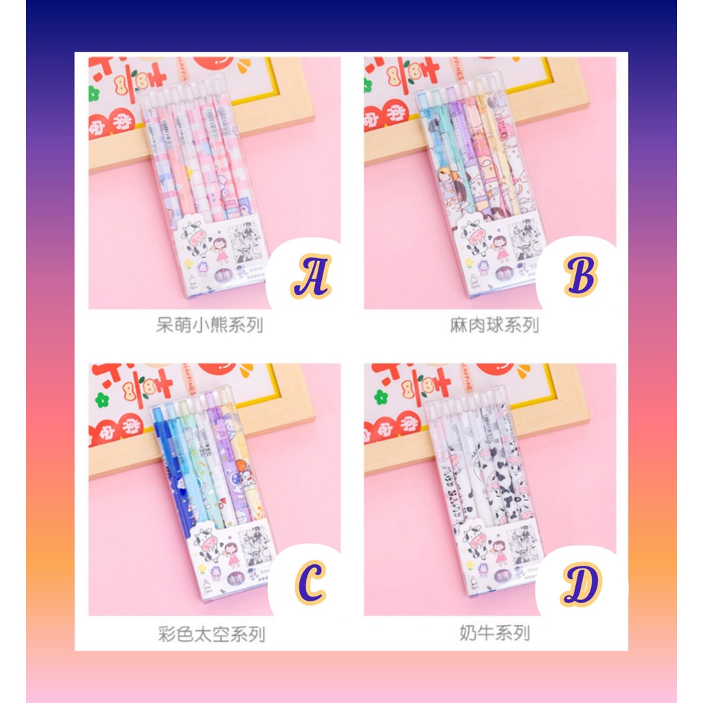 

ERASABLE PEN BIRU CETAK CETEK isi 6