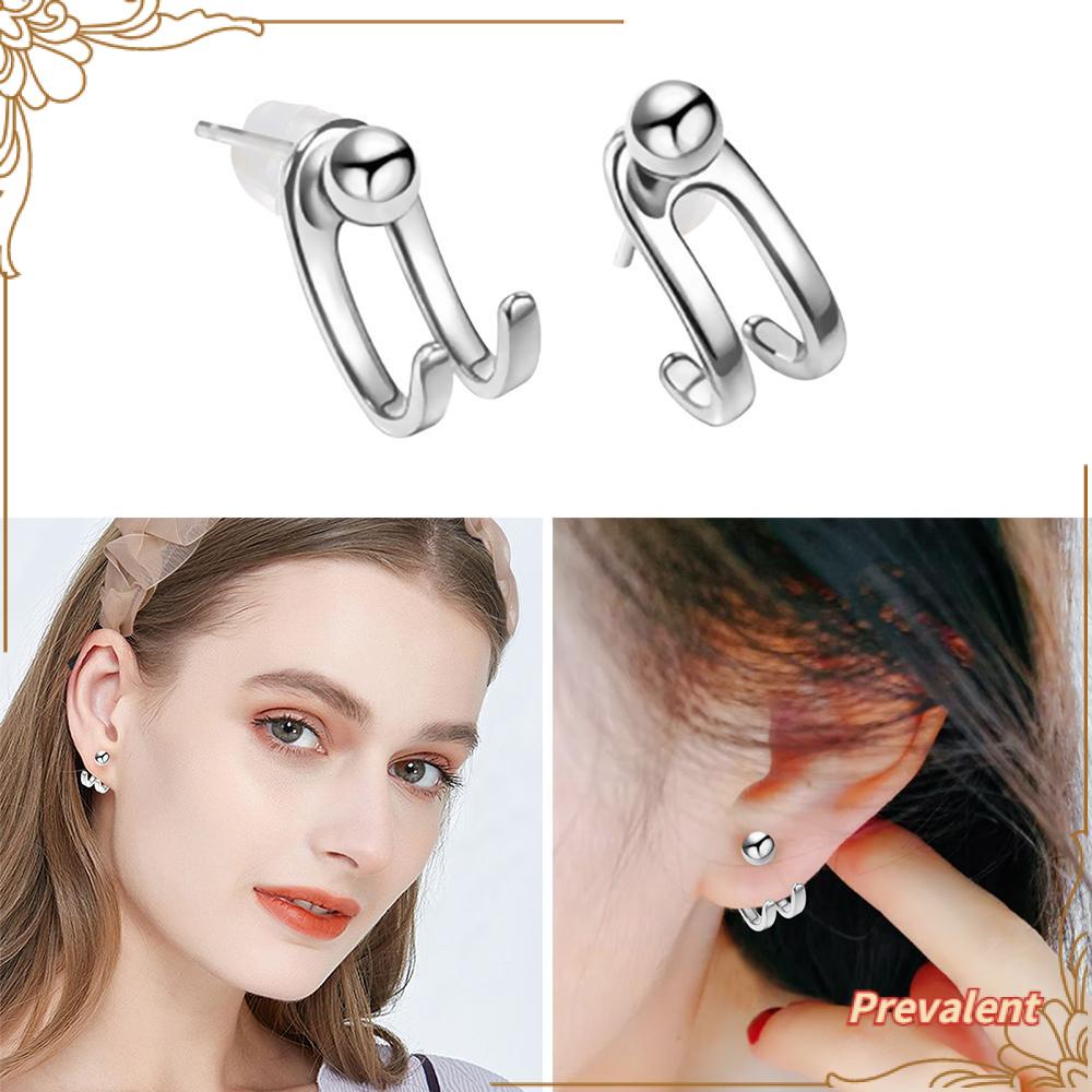 Preva Tipe C Anting Fashion Perak Simple Korea