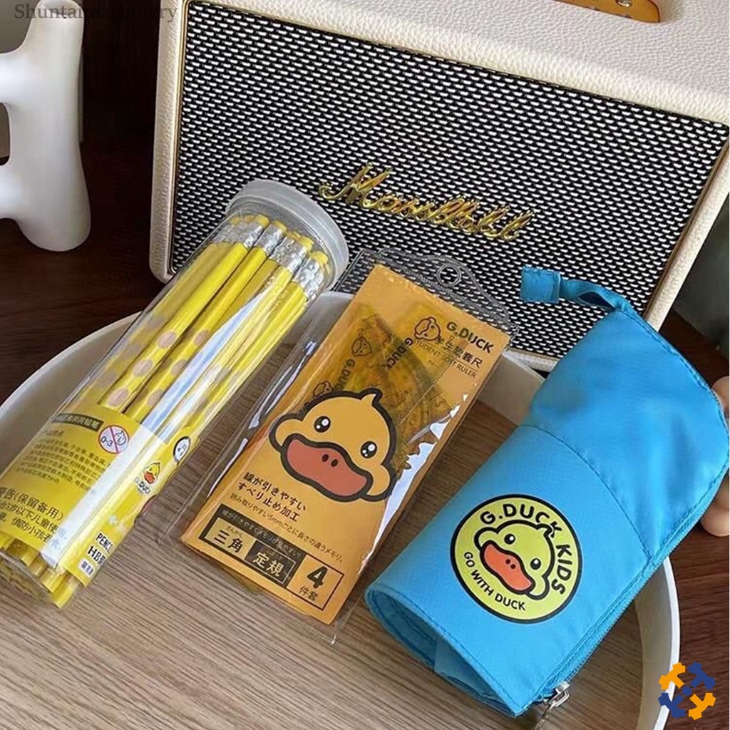 

G Duck Alat Tulis Pensil set Bebek Set 3 in 1 Souvenir Sekolah Anak