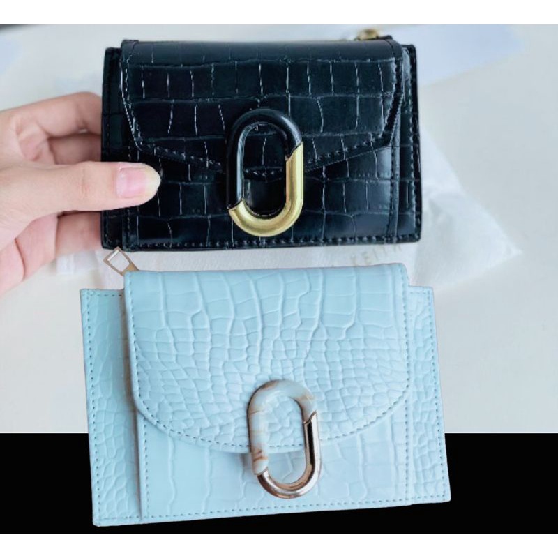 Dompet Ck Croc-stone Embellished Card Holder Dompet 2023