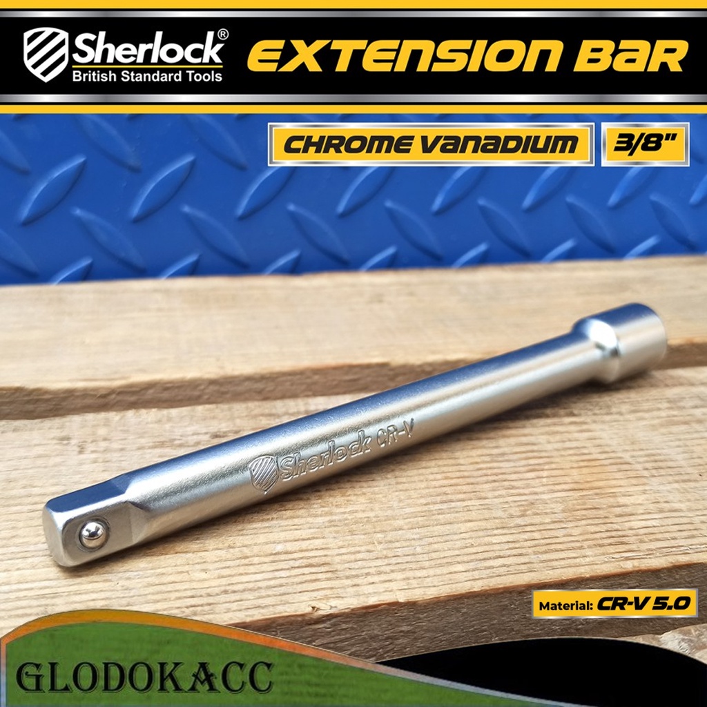 Extension Bar 3/8 &quot; Sherlock Sambungan Kunci Sok 3/8 &quot; Drive x 6 inch