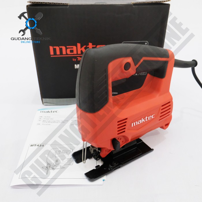 Mesin Jigsaw Variable Speed 450 Watt MT431 MAKTEC / Mesin Gergaji Jig Saw Kayu Triplek Mika 450W MT 431 MAKTEC