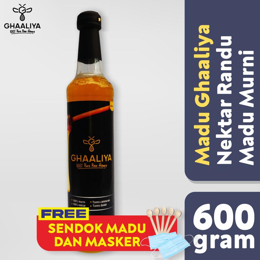 

[BAYAR DITEMPAT] Madu Murni Asli 100% Tanpa Campuran Nusantara - Nektar Bunga Randu 450ml/600gram