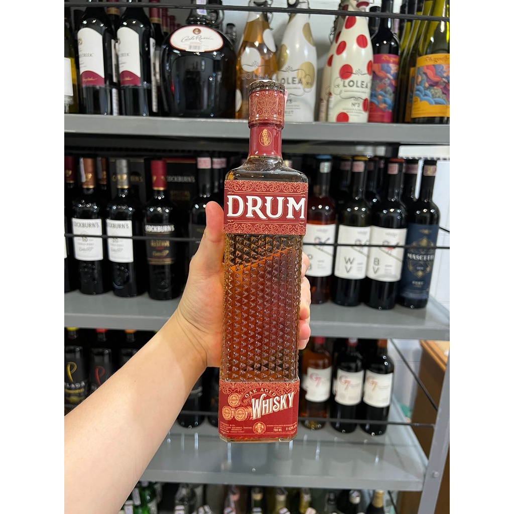 DRUM WHISKY MERAH 700 ML ( DRUM RED LABEL WHISKY ) 700ML