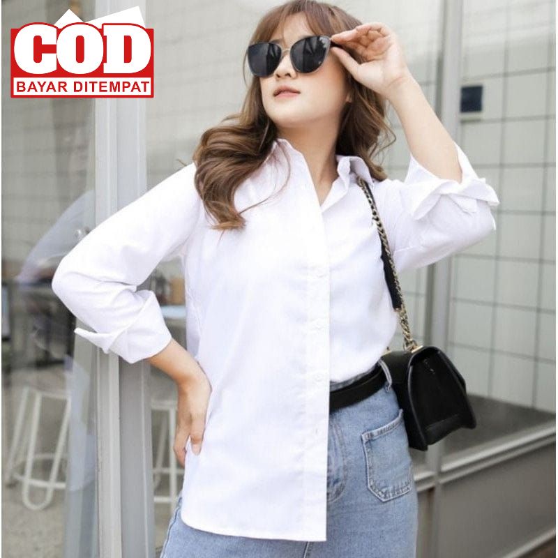 KEMEJA JUMBO TOYOBO WANITA LD 125 ATASAN BIGSIZE BAJU OVERSIZE