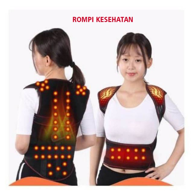 Rompi Terapi Pinggang Punggung Bahu Alat Terapi Pinggang Rompi Pemanas Punggung Magnetik Tourmaline Alat Terapi Kesehatan Alat Terapi Pinggang Punggung Rompi Therapy Tourmaline