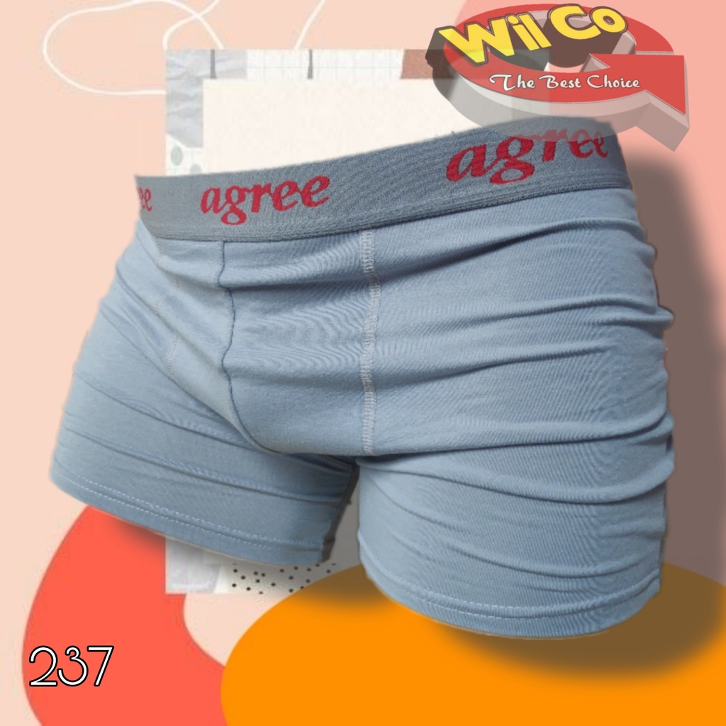 K237 - [Hrg Per 1 Pcs] CELANA DALAM  PRIA [BOXER] AGREE SIZE M - XL