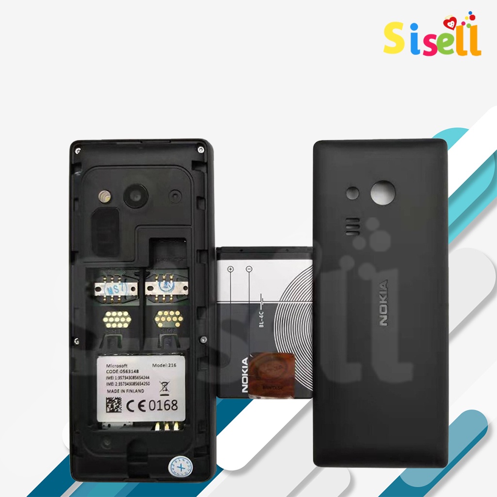 Sisell Nokia 216 Mobile Phone dual SIM HP murah jadul Garansi Toko