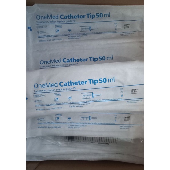 Spuit 50 cc Onemed / Luerlock tip / Eccentric tip / Catheter tip